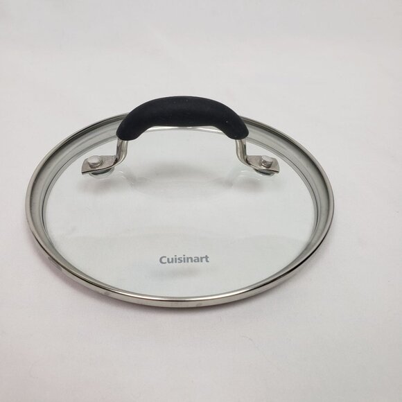 Cuisinart 6.5" Glass Replacement Lid w/Insulated Handle EXCELLENT CONDITION!!! - Picture 1 of 3